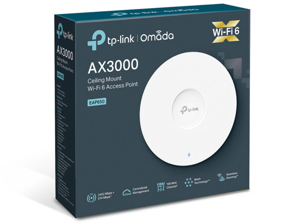 TP-LINK AX3000 CEILING MOUNT WI-FI 6 ACCESS POINT - EAP650 - Image 3